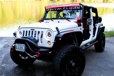 1 2015 Wrangler Jk Jeep Base Metalcloak Suspension Lift 35in Anthem Off Road Instigator Matte Black
