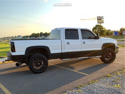 1 2005 Silverado 2500 Hd Chevrolet Stock Air Suspension Anthem Off Road Avenger Machined Black
