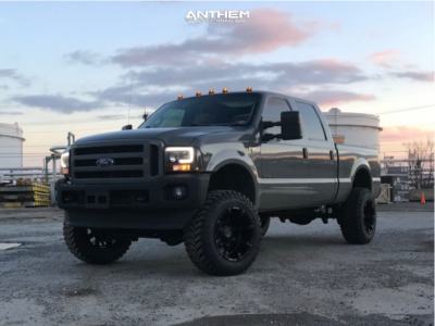 1999 Ford F-350 Super Duty - 20x12 -44mm - Anthem Off-Road Defender - Suspension Lift 4" - 35" x 12.5"