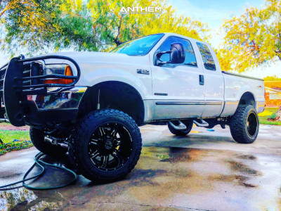 1999 Ford F-250 Super Duty - 20x12 -44mm - Anthem Off-Road Equalizer - Suspension Lift 6" - 35" x 12.5"