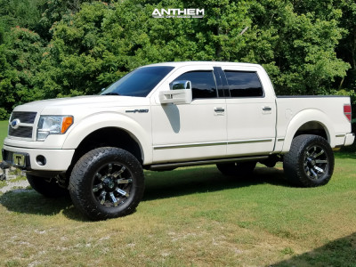 2009 Ford F-150 - 20x12 -44mm - Anthem Off-Road Defender - Suspension Lift 6" - 37" x 12.5"