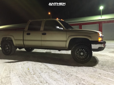 1 2004 Silverado 2500 Chevrolet Rough Country Suspension Lift 3in Anthem Off Road Equalizer Black