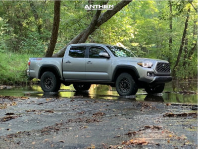 1 2020 Tacoma Toyota Stock Air Suspension Anthem Off Road Avenger Machined Black