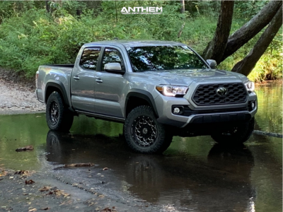 1 2020 Tacoma Toyota Stock Air Suspension Anthem Off Road Avenger Machined Black