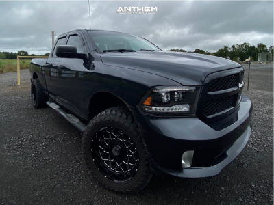 2014 Ram 1500 - 20x10 -18mm - Anthem Off-Road Avenger - Suspension Lift 2.5" - 33" x 12.5"