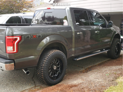 1 2016 F 150 Ford Supreme Suspension Lift 25in Anthem Off Road Intimidator Black