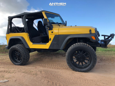 1 2000 Tj Jeep Se Rubicon Express Super Flex Suspension Lift 45in Anthem Off Road Intimidator Black