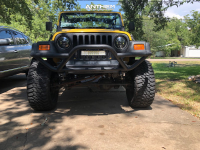 1 2000 Tj Jeep Se Rubicon Express Super Flex Suspension Lift 45in Anthem Off Road Intimidator Black