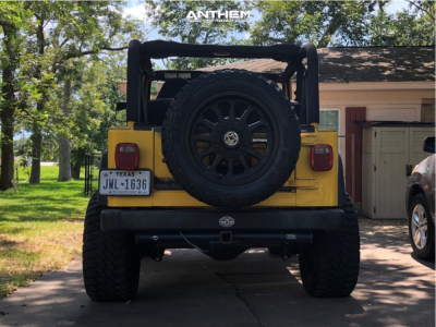 1 2000 Tj Jeep Se Rubicon Express Super Flex Suspension Lift 45in Anthem Off Road Intimidator Black