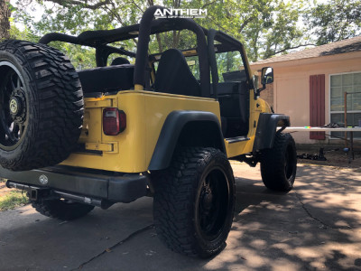1 2000 Tj Jeep Se Rubicon Express Super Flex Suspension Lift 45in Anthem Off Road Intimidator Black