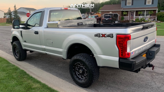 1 2018 F 250 Super Duty Ford Stock Air Suspension Anthem Off Road Avenger Black
