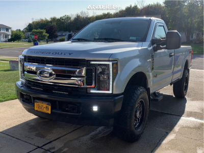 1 2018 F 250 Super Duty Ford Stock Air Suspension Anthem Off Road Avenger Black