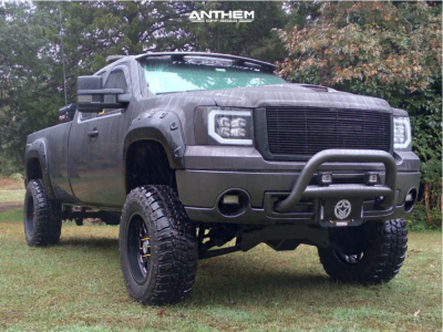 2011 GMC Sierra 1500 - 20x10 -24mm - Anthem Off-Road Intimidator - Suspension Lift 10" - 37" x 12.5"