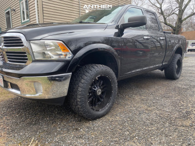 2013 Ram 1500 - 20x10 -24mm - Anthem Off-Road Enforcer - Suspension Lift 3" - 33" x 12.5"