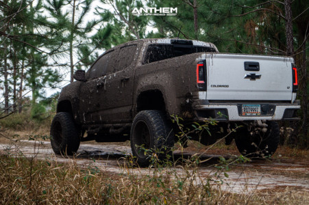 1 2016 Colorado Chevrolet Rough Country Suspension Lift 6in Anthem Off Road Avenger Machined Black