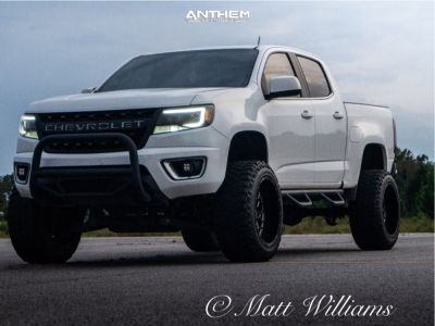 1 2016 Colorado Chevrolet Rough Country Suspension Lift 6in Anthem Off Road Avenger Machined Black