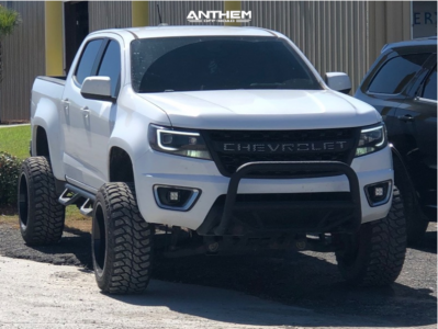 1 2016 Colorado Chevrolet Rough Country Suspension Lift 6in Anthem Off Road Avenger Machined Black