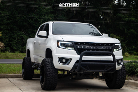 1 2016 Colorado Chevrolet Rough Country Suspension Lift 6in Anthem Off Road Avenger Machined Black