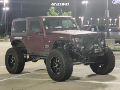 2008 Jeep Wrangler - 20x12 -44mm - Anthem Off-Road Gunner - Suspension Lift 8.5" - 40" x 14.5"