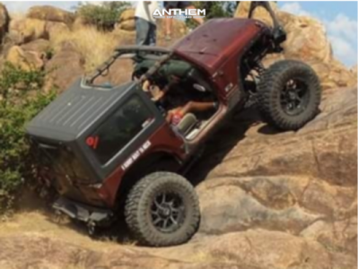 1 2008 Wrangler Jeep X Custom Suspension Lift 85in Anthem Off Road Gunner Machined Black