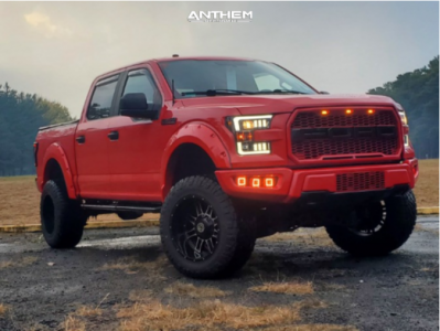 2016 Ford F-150 - 20x10 -24mm - Anthem Off-Road Instigator - Suspension Lift 6" - 35" x 12.5"