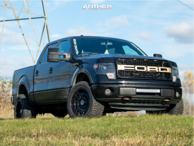 2014 Ford F-150 - 20x10 -18mm - Anthem Off-Road Viper - Suspension Lift 3" - 33" x 12.5"