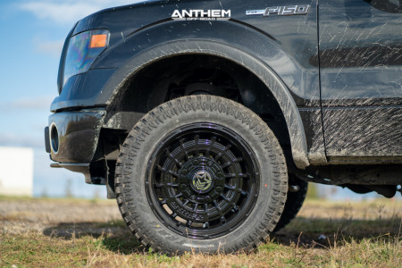 1 2014 F 150 Ford Rough Country Suspension Lift 3in Anthem Off Road Viper Black