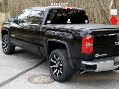 1 2014 Sierra 1500 Gmc Rough Country Leveling Kit Anthem Defender Black