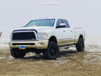 2012 Ram 3500 - 18x9 -12mm - Anthem Off-Road Defender - Stock Suspension - 33" x 12.5"