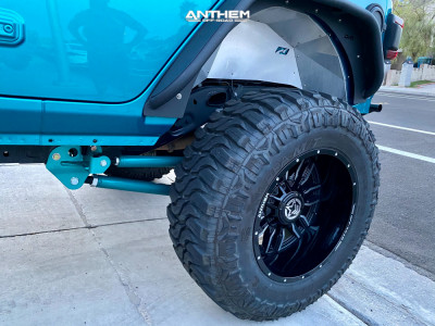 1 2020 Wrangler Jeep Unlimited Sport Rough Country Suspension Lift 6in Anthem Off Road Equalizer Machined Black