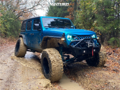 1 2020 Wrangler Jeep Unlimited Sport Rough Country Suspension Lift 6in Anthem Off Road Equalizer Machined Black