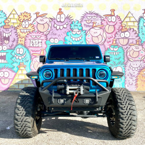 1 2020 Wrangler Jeep Unlimited Sport Rough Country Suspension Lift 6in Anthem Off Road Equalizer Machined Black