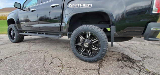 1 2016 Canyon Gmc Rough Country Suspension Lift 4in Anthem Off Road Equalizer Machined Black