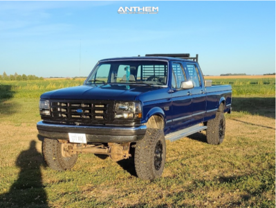1994 Ford F-350 - 18x9 -12mm - Anthem Off-Road Defender - Suspension Lift 3" - 305/70R18