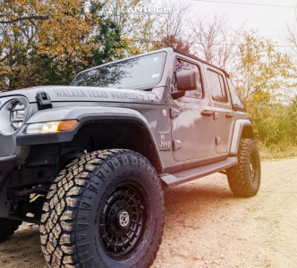 1 2018 Wrangler Jeep Unlimited Sahara Teraflex Suspension Lift 25in Anthem Off Road Viper Matte Black