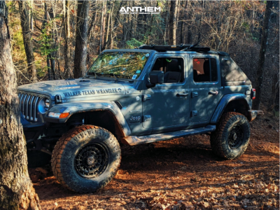 1 2018 Wrangler Jeep Unlimited Sahara Teraflex Suspension Lift 25in Anthem Off Road Viper Matte Black