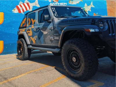 1 2018 Wrangler Jeep Unlimited Sahara Teraflex Suspension Lift 25in Anthem Off Road Viper Matte Black