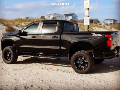 1 2020 Silverado 1500 Chevrolet Rough Country Suspension Lift 4in Anthem Off Road Equalizer Machined Black
