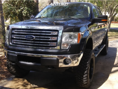 1 2013 F 150 Ford Rough Country Suspension Lift 6in Anthem Off Road Gunner Black