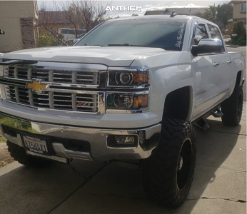 2015 Chevrolet Silverado 1500 - 20x10 -24mm - Anthem Off-Road Instigator - Suspension Lift 9" - 35" x 12.5"