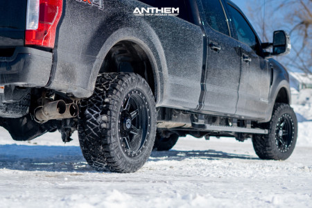 1 2020 F 350 Super Duty Ford Stock Air Suspension Anthem Off Road Rogue Machined Black