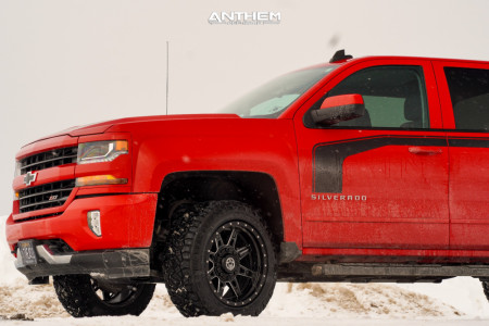 1 2016 Silverado 1500 Chevrolet Rough Country Leveling Kit Anthem Off Road Rogue Machined Black