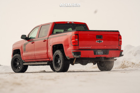 1 2016 Silverado 1500 Chevrolet Rough Country Leveling Kit Anthem Off Road Rogue Machined Black