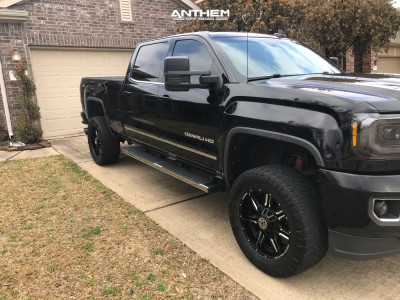 2015 GMC Sierra 2500 HD - 20x9 0mm - Anthem Off-Road Equalizer - Leveling Kit - 295/60R20
