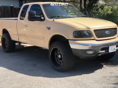 1 2003 F 150 Ford Rough Country Air Suspension Anthem Off Road Avenger Machined Black