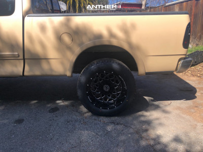 1 2003 F 150 Ford Rough Country Air Suspension Anthem Off Road Avenger Machined Black