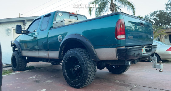 1 1997 F 150 Ford Rough Country Suspension Lift 55in Anthem Off Road Equalizer Black