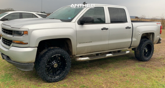 1 2018 Silverado 1500 Chevrolet Motofab Leveling Kit Anthem Off Road Equalizer Machined Black