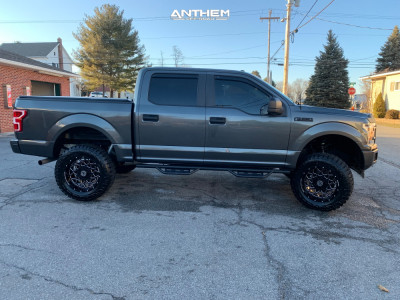 1 2019 F 150 Ford Rough Country Suspension Lift 6in Anthem Off Road Avenger Machined Black