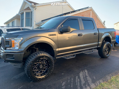 1 2019 F 150 Ford Rough Country Suspension Lift 6in Anthem Off Road Avenger Machined Black